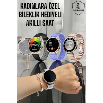 Nevamel® Akıllı Saat Kadınlara Özel Arama Cevaplayan Bluetooth Bağlantılı