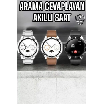 Nevamel® Akıllı Saat Titreşimli Amoled Ekran Uyku ve Sağlık Takibi Sesli Görüşme