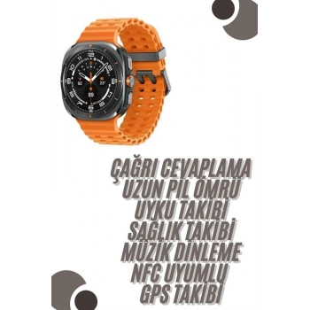 Nevamel Akıllı Saat Unısex Zarif Görünümlü Titanyum Kasa Amoled Ekran Müzik Dinleme