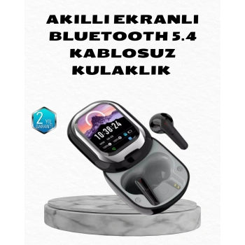 Nevamel® Aktif Gürültü Engelleme Özellikli Kablosuz Kulaklık – Akıllı Ekranlı Şarj Kutusu
