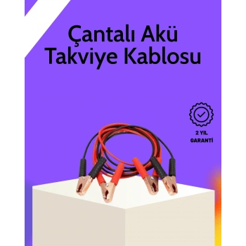 Nevamel® Akü Takviye Kablosu 1200A İzoleli Büyük Maşalı 2m Dayanıklı