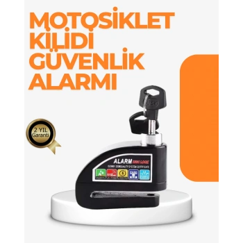 Nevamel Alarm Sensörlü Disk Kilidi Motosiklet Scooter Bisiklet Güvenlik