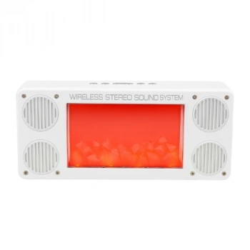 Nevamel Alev Şömine Efektli Bluetooth Hoparlör Beyaz