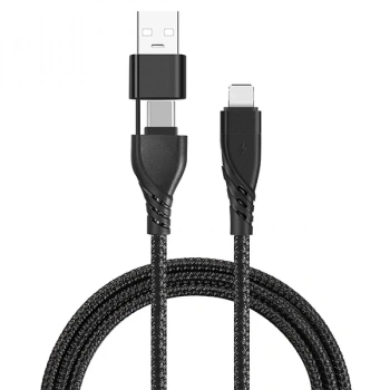 Nevamel ALLY 2in1 USB Lightning To PD Kablosu+USB Kablo-(5775)