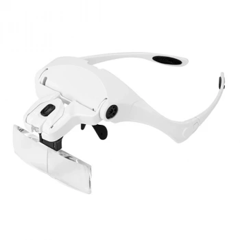 Nevamel ALLY 9892B2 Yedek Lensli Led Işıklı Kafa Büyüteçi-(5775)