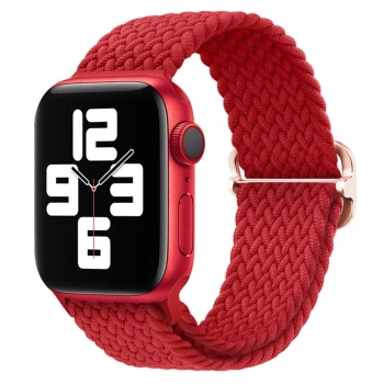 Nevamel Ally Apple Watch 7-8 41mm 6-5-4 40mm Japon Tokalı Elastik Kayış Kordon 3-2-1 38mm-(5775)
