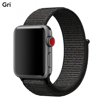 Nevamel Ally Apple Watch 7-8 41mm 6-5-4 40mm Nylon Loop Spor Kayış Kordon 3-2-1 38mm-(5775)