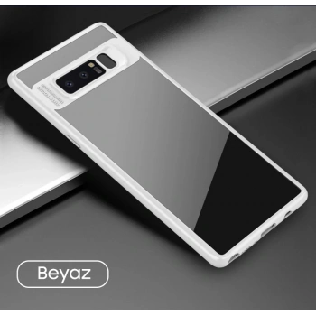 Nevamel Ally Galaxy Note 8 Darbeya Dayanıklı Şeffaf Silikon Kılıf-(5775)