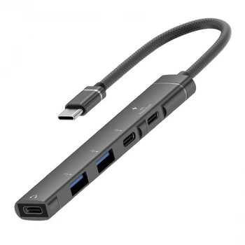 Nevamel Ally HB01 5In1 Type C Dönüştürücü  Adaptör Hub Çoklayıcı-(5775)