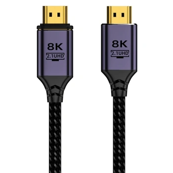 Nevamel ALLY HDMI to HDMI 8K HD 2.1UHD Mıknatıs Başlıklı Kablo 1 Metre-(5775)