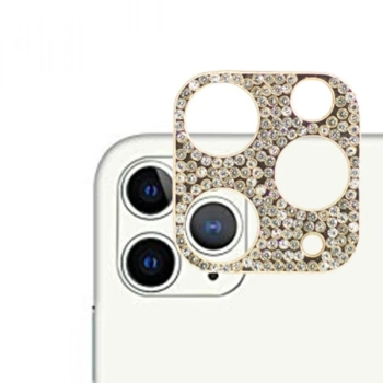 Nevamel ALLY İPhone 11 Pro Kamera Koruyucu Lens Diamond Taş İşlemeli-(5775)