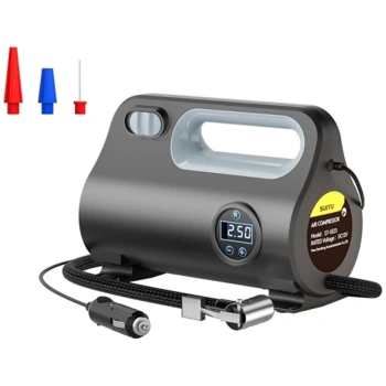 Nevamel Ally ST-5523 LED Işıklı Taşınabilir Hava Pompası Kompresör Araç Lastik Şişirme Makinesi-(5775)