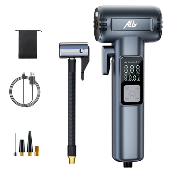 Nevamel Ally ST-5530 Dijital  Şarjlı Araç Lastik Hava Şişirme Pompası Powerbank Pencere kırıcı-(5775)
