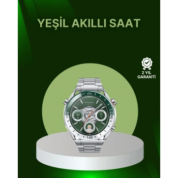 Nevamel® Amoled Ekran Akıllı Saat Harita Gösterimli Bluetooth Aramalı 3 Kayışlı