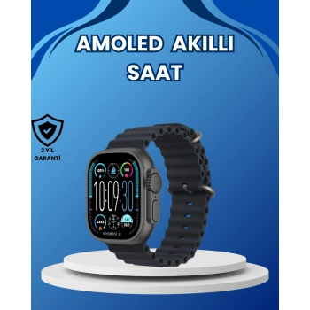 Nevamel® AMOLED Ultra Akıllı Saat 15 Gün Batarya Güçlü Ekran