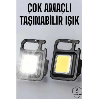 Nevamel Anahtarlık Çok Amaçlı Mıknatıslı Taşınabilir Işık Led Şarjlı