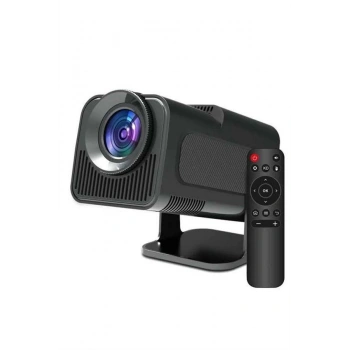 Nevamel Android Projeksiyon Siyah Taşınabilir Sinema Projektörü 4k 1080p Ev Sineması Bluetooth