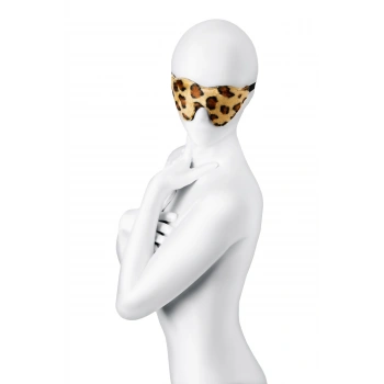Nevamel® Anonymo Bdsm Maske #0202, Pu Deri, Baskılı, 26 Cm (Kod:0202)
