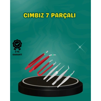 Nevamel® Antistatik 7’li Hassas Cımbız Takımı Manyetik Olmayan Uçlu