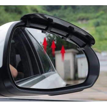 Nevamel Araba Ayna Yağmur Koruyucu Siper Karbon Desenli