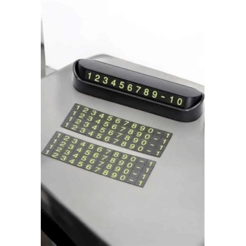 Nevamel Araba Park Numaratörü Araç İçi Numaralık Değiştirilebilir Çevirmeli Mini