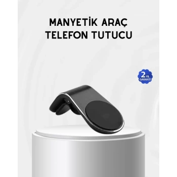 Nevamel® Araç İçi Manyetik Telefon Tutucu Güçlü Klipsli ve 360 Derece Ayarlanabilir