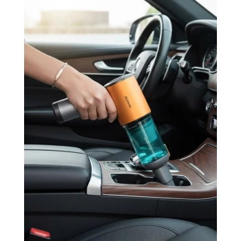 Nevamel® Araç İçi Mini El Süpürgesi Şarjlı Güçlü Vakum