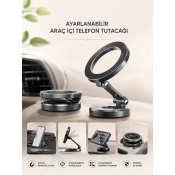 Nevamel® Araç İçi Telefon Tutacağı Manyetik Tasarım Ayarlanabilir