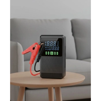 Nevamel® Araç İçin Akü Takviye Cihazı ve Kablosuz Hava Kompresörü