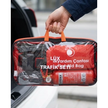 Nevamel® Araç Trafik Seti Muayene Uyumlu Yangın Söndürücü ve İlk Yardım Kiti