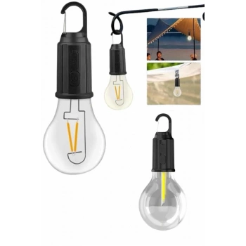 Nevamel Askılı Kırılmaz Led Işık Kamp Bahçe Lambası Taşınabilir Led Ampul Şarjlı