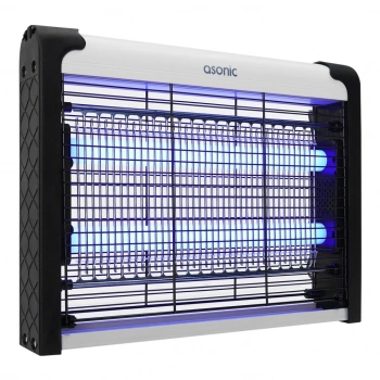 Nevamel® ASONIC AS-A28 Siyah 4W 2000V Masaüstü Zincir Askılı 2adet UV Mor Işıklı Siyah Kasa Sinek Öldürücü(1923)