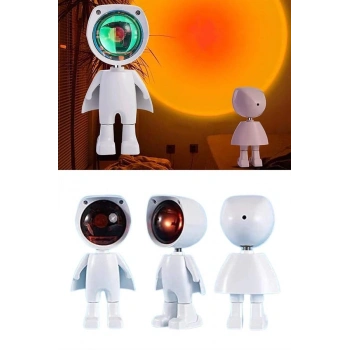 Nevamel Astronot Işık Projektörü Gökkuşağı Projeksiyon Gece Lambası Hediyelik