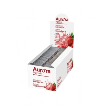 Nevamel® Aurora Boreale 100 Lü 5 Ml Şase Çilekli Kayganlaştırıcı (Kod:100)