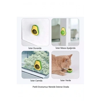 Nevamel Avokado Kedi Nanesi Oyun Topu