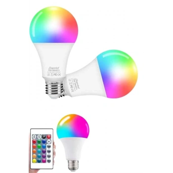 Nevamel Ayarlanabilir Parlaklık RGB Led Ampul Beyaz Lamba Ve Renkli Ampul