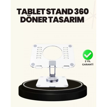 Nevamel® Ayarlanabilir Şeffaf Tablet Standı Kaymaz Silikon Tabanlı
