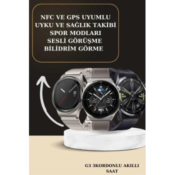 Nevamel Aynalı Bluetooth Kulaklık Yeni Nesil Akıllı Saat Titreşimli Nabız Ölçer Spor Modları