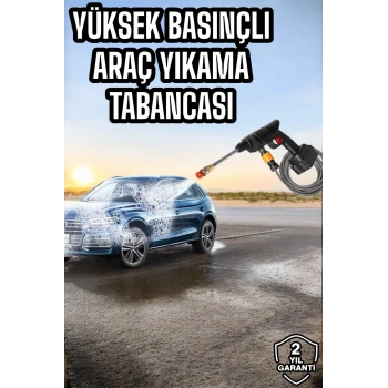Nevamel Bahçe ve Araba Yıkama Tabancası Su Basınçlı Hazneli Bataryalı Oto Yıkama