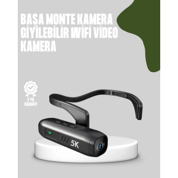 Nevamel Başa Takılabilir 5K Spor ve Vlog Kamerası