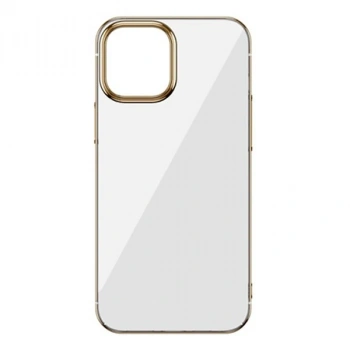 Nevamel Baseus Glitter İPhone 12/12 Pro Şeffaf Lüx Silikon Kılıf Soft TPU Kılıf-(5775)