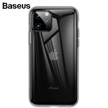 Nevamel Baseus Safety Airbags İPhone 11 Pro 5.8   Şeffaf Darbe Emici Slikon Kılıf-(5775)