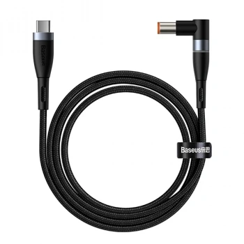 Nevamel Baseus Zinc Manyetik Type-C to DC Round (79x55mm) Lenovo Laptop Şarj Kablosu 100W 2m-(5775)