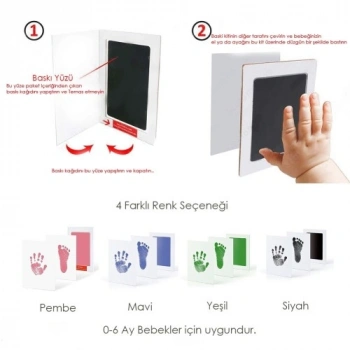 Nevamel Bebek El ve Ayak İzi Anı Baskı Seti