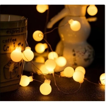 Nevamel Beyaz Top Led Gün ışığı Pilli 2 Kademeli