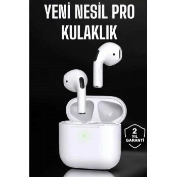 Nevamel Beyaz Yeni Nesil Pro Bluetooth Kulaklık Yüksek Ses Kaliteli ANC Özelliği