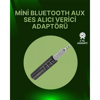Nevamel Bluetooth 4.1 Ses Alıcısı | 3.5mm Girişli Hoparlör & Kulaklıklar İçin Kablosuz Dönüştürücü