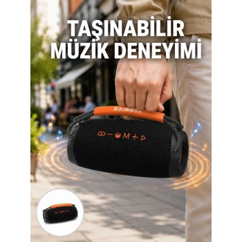 Nevamel® Bluetooth 5.1 Kablosuz Hoparlör Derin Bas RGB Işıklı Yeni Nesil