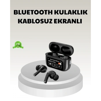 Nevamel Bluetooth 5.3 ANC Kablosuz Kulaklık – Dokunmatik Kontrol Dijital Ekran ve Uzun Pil Ömrü
