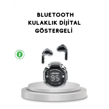 Nevamel® Bluetooth 5.3 Kablosuz Kulaklık HiFi Stereo ve Ekstra Bass Dijital Ekranlı